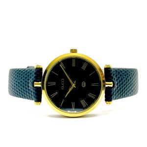 ❌SOLD❌ Gucci 2000M Swiss Made 18k Gold Plated 30mm Unisex Watch New Band